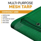 Green Mesh Tarp 8' x 20'