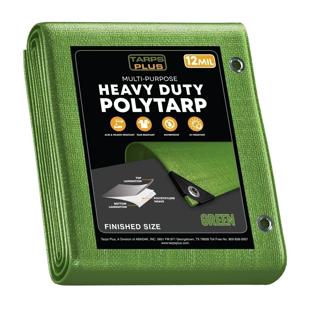 Green Poly Tarp 6' x 10'
