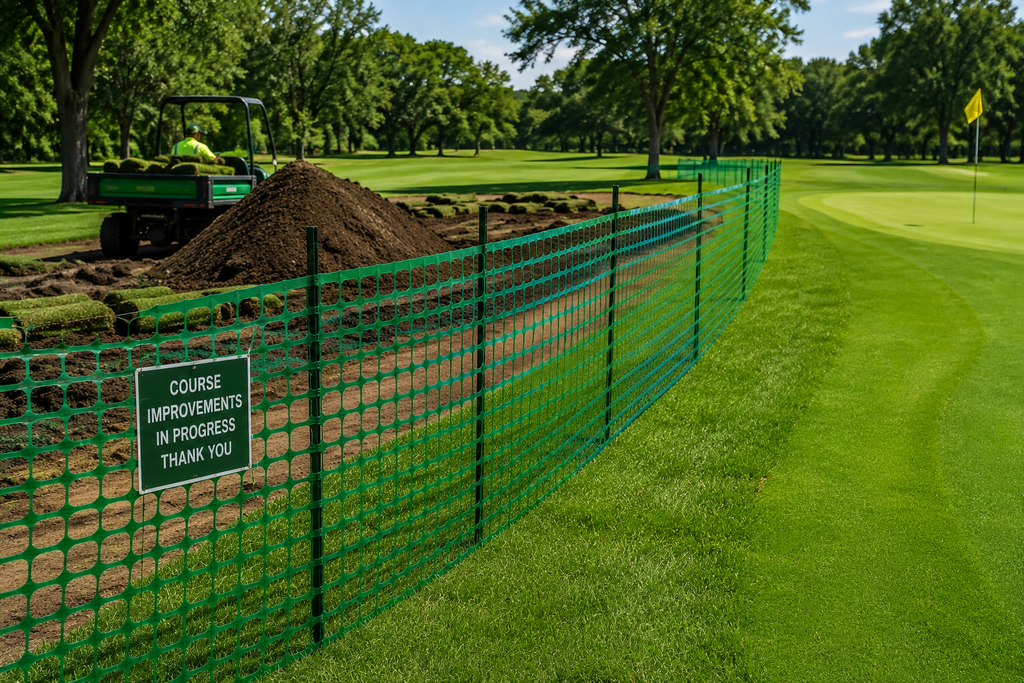Green Safety Barrier Fence - 4' x 100'