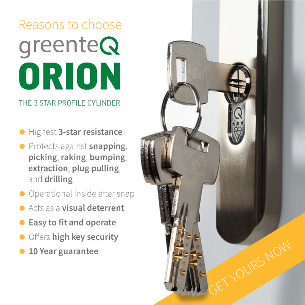 greenteQ Orion 3* Keyed-Alike Euro Cylinder