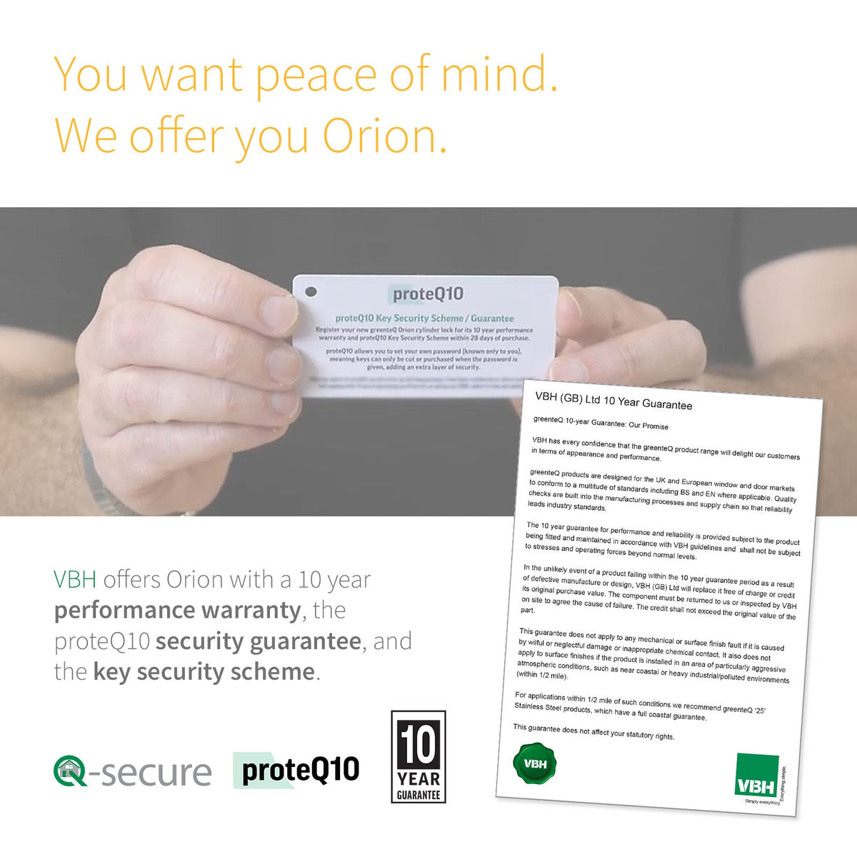 greenteQ Orion 3* Keyed-Alike Euro Cylinder