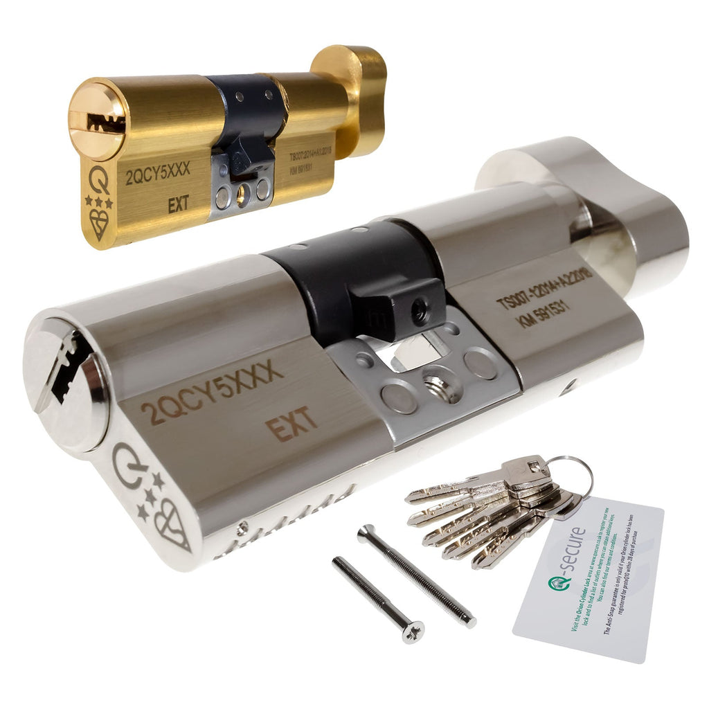 greenteQ Orion 3* Thumbturn Euro Cylinder