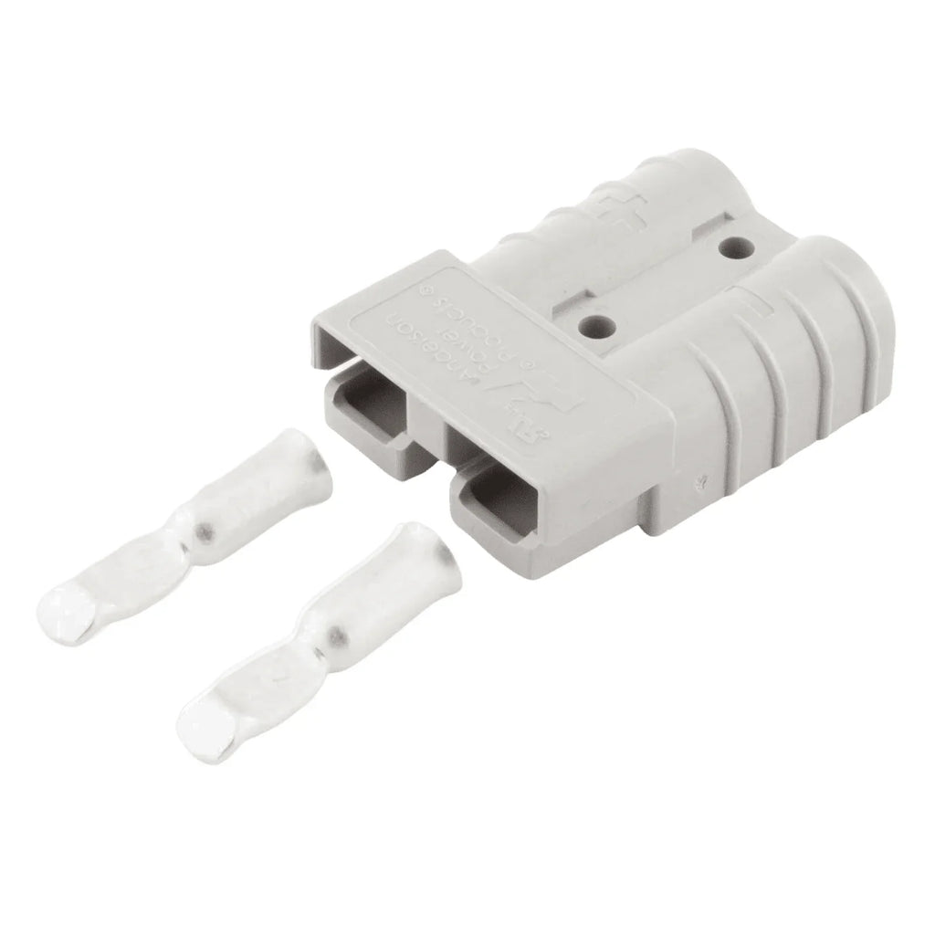 Genuine 50A Grey Anderson Plug Connector with 6AWG Contacts