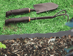 Wavy Plastic Garden Lawn Edging, H=20CM, L=9M, Gray