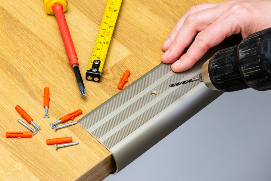 Aluminium Bullnose Stair Nosing 62mm x 38mm x 118cm Length Curved Step Edge Trim Silver Gold Champagne -  SN BL62