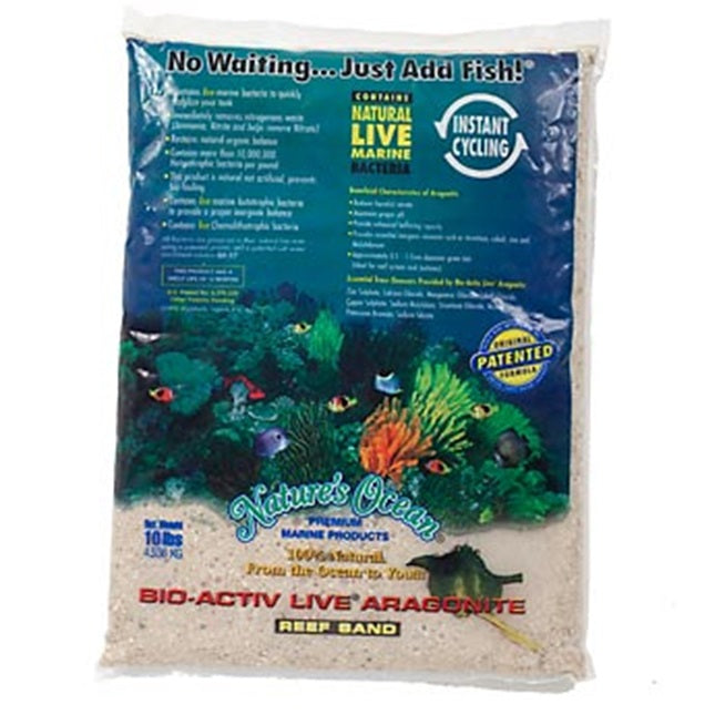 Nature's Ocean Bio-Activ Aragonite Live Sand - 10lb