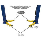 Atlas 9OHSC Overhead Two Post Lift 9,000 lb. Capacity