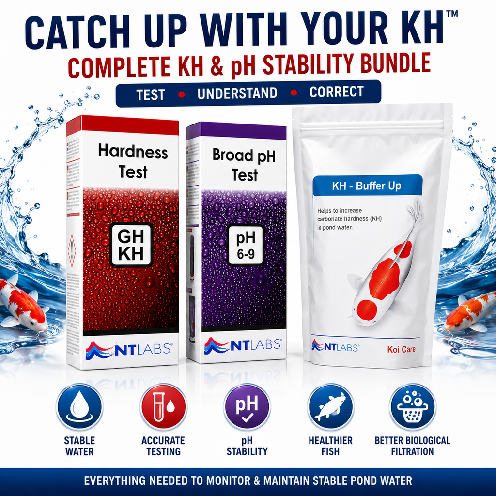 NT Labs Complete Pond KH & pH Stability Bundle – Test Kits & KH Buffer Up