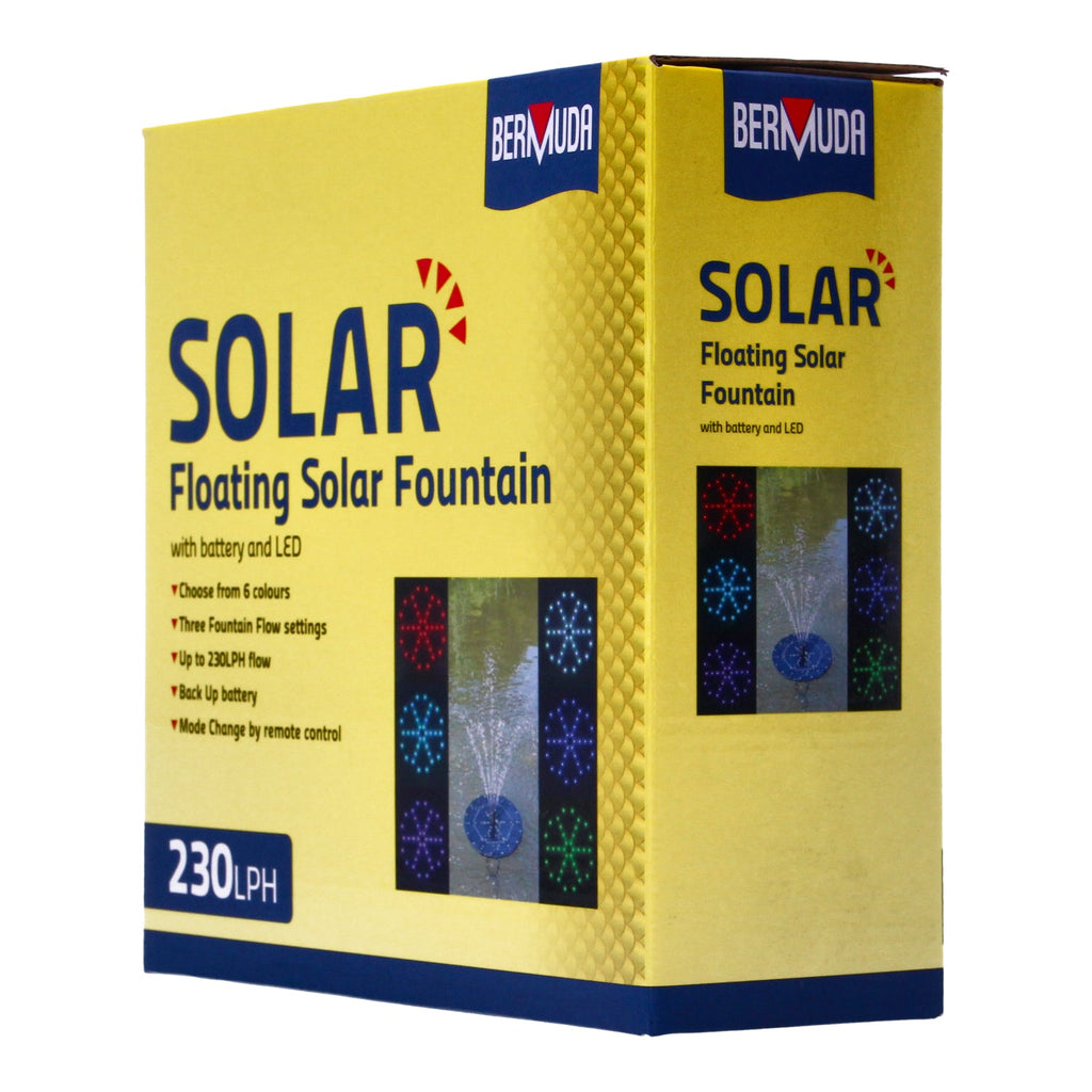 Bermuda Solar Pond Pump Fountain Water Feature Eco Power 230 LPH