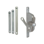 FHC Jalousie Operator - Reversible - With Three Link Arms - Aluminum Finish (Single Pack) - H3557