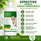 Aqueos Medicated Dog Shampoo 1 Litre Anti Fungal Bacterial Viral Itch Relief