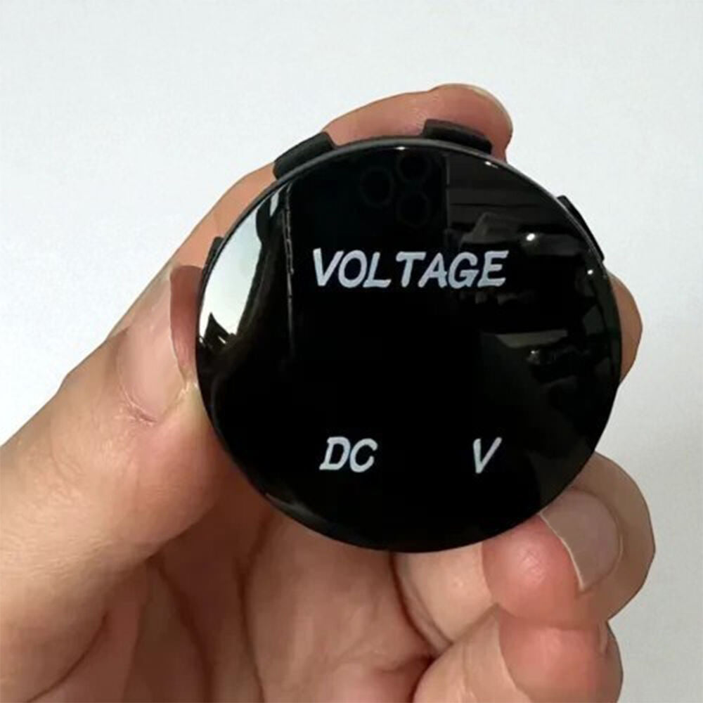Exotronic Waterproof 12-48V Automotive Voltmeter with LED Digital Display