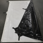 Hay Tarp Cover with Hand Straps 16 Mil Black White Extra Heavy Duty Poly(QuickShip 3 Days)