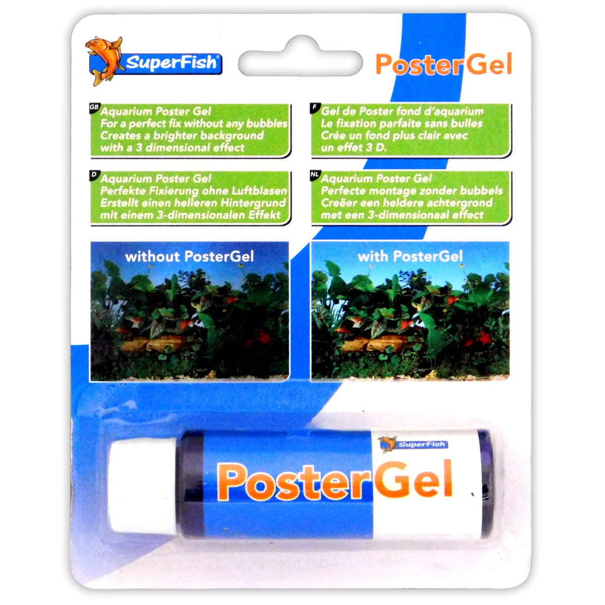 Superfish Poster Gel Aquarium Background Glue