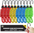 10-40 Heavy Duty Long Bungee Cords 40cm-1M Elastic Luggage Straps with Hooks Car