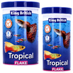 King British Tropical Aquarium Fish Flakes, 55g to 2kg