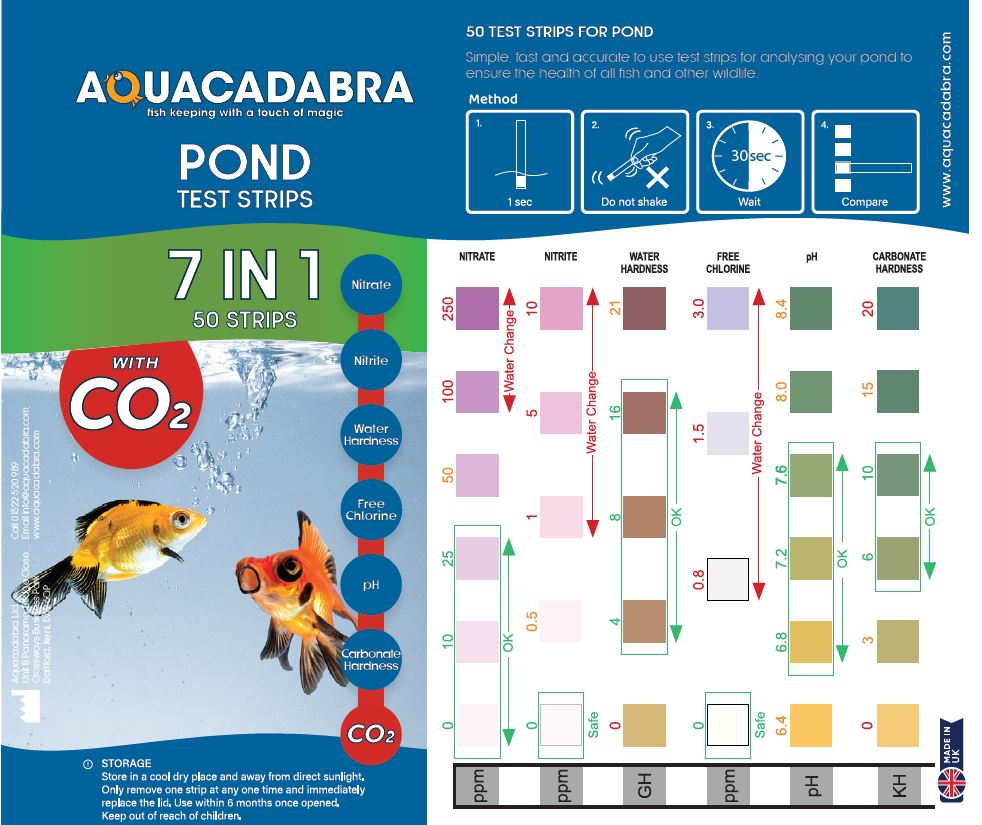 Aquacadabra Pond 7 in 1 Strips, 50 Strips