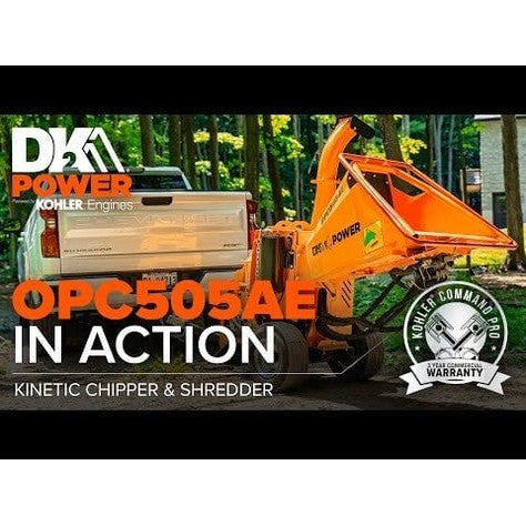 DK2 | OPC505AE 5-Inch 14 HP 429 CC Hydraulic Auto-Feed Electric Start Chipper Shredder