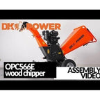 DK2 | OPC566E 6-Inch 14 HP 429 CC Kinetic Cyclonic Drum Chipper Shredder (Electric Start)