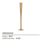 Hudson Valley Avon Floor Lamp, Old World Brass