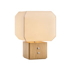 Hudson Valley Brice 19.5 in. Table Lamp, Polished Nickel with Handmade Paper Shade