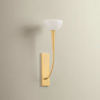 Hudson Valley Maywood 19.75 in. Wall Sconce, Vintage Gold Leaf with Onyx Natural Stone Shade