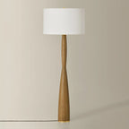 Hudson Valley Somers Chase 65.75 in. Floor Lamp, Aged Brass with White Linen Drum Shade