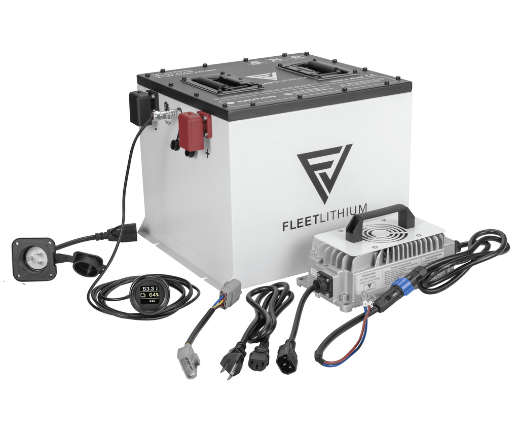 HuntVe Game Changer / Game Changer Crew 2006-2023 72V Fleet Lithium Conversion Kit - 105Ah LiFePO4 battery bundle with charger, cables and mounting hardware
