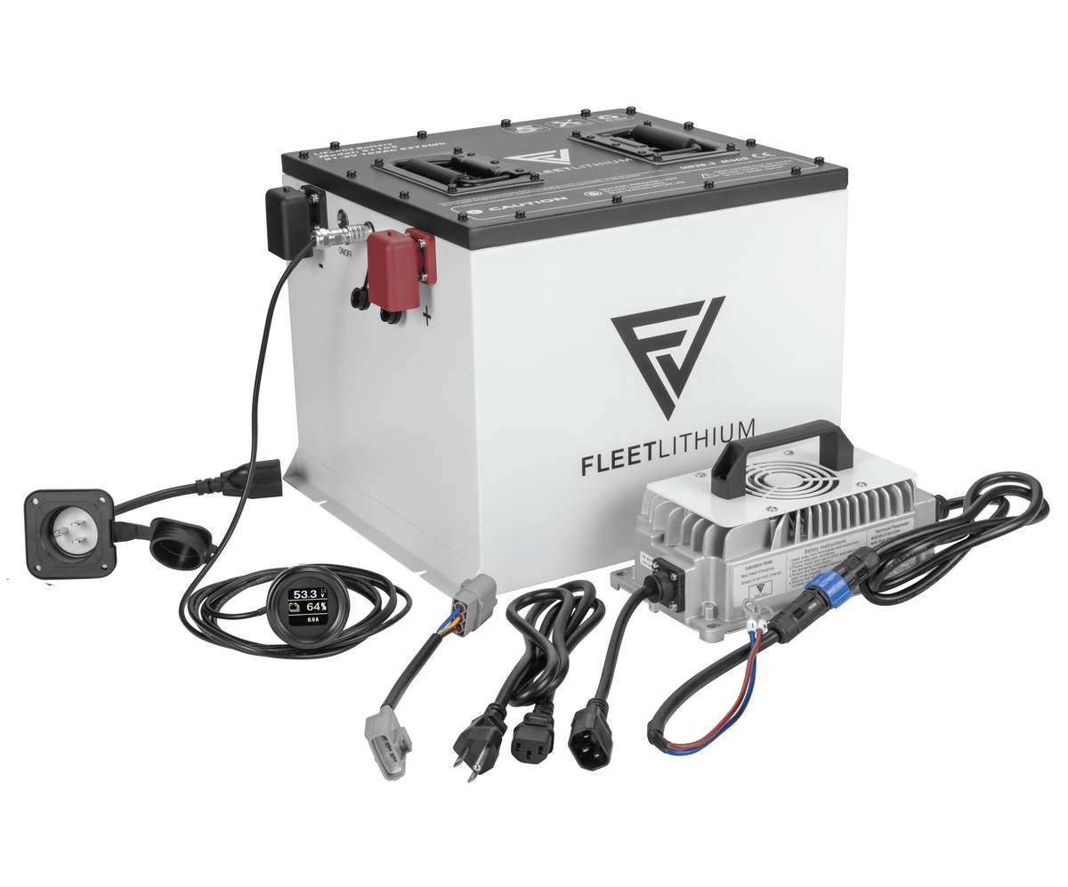 HuntVe Game Changer / Game Changer Crew 2006-2023 72V Fleet Lithium Conversion Kit - 105Ah LiFePO4 battery bundle with charger, cables and mounting hardware