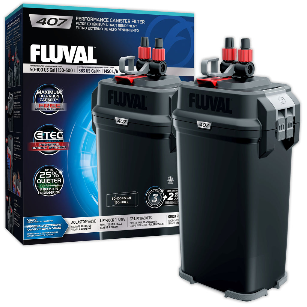 Fluval 407 Canister Filter - Quiet, Powerful, Efficient