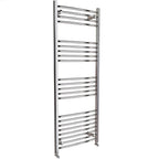 iBathUK Zypher Curved Heated Towel Rail Bathroom Radiator - Chrome