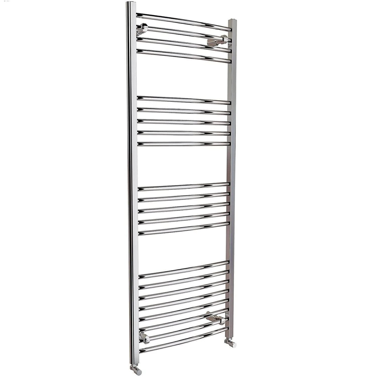iBathUK Zypher Curved Heated Towel Rail Bathroom Radiator - Chrome