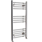 iBathUK Zypher Curved Heated Towel Rail Bathroom Radiator - Chrome