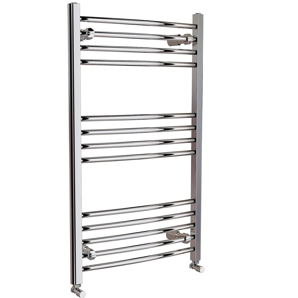 iBathUK Zypher Curved Heated Towel Rail Bathroom Radiator - Chrome