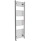 iBathUK Zypher Curved Heated Towel Rail Bathroom Radiator - Chrome