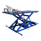 iDEAL Elec-Hydra Motorcycle Lift Bench w/Integrated Motor & Retractable Ramp