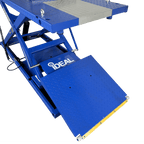 iDEAL Elec-Hydra Motorcycle Lift Bench w/Integrated Motor & Retractable Ramp