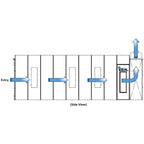iDEAL PSB-AFCF23B-AK CROSS FLOW DRAFT PAINT SPRAY BOOTH