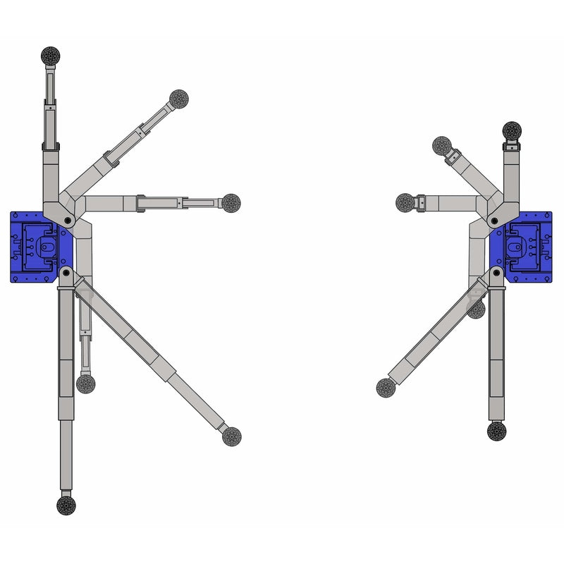 iDEAL TP10KAC-DX 10,000 lb Two Post Clear Floor --Direct Drive - Bi-Symmetric - 3 Stage - Single Point ALI Certified W/PU