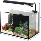 Aqua One Betta Duo Glass Aquarium Black LED 20L