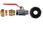 IBC 2” S60X6 Cap with Lever Valve and Brass Compression Straight ¾” BSP – 22mm