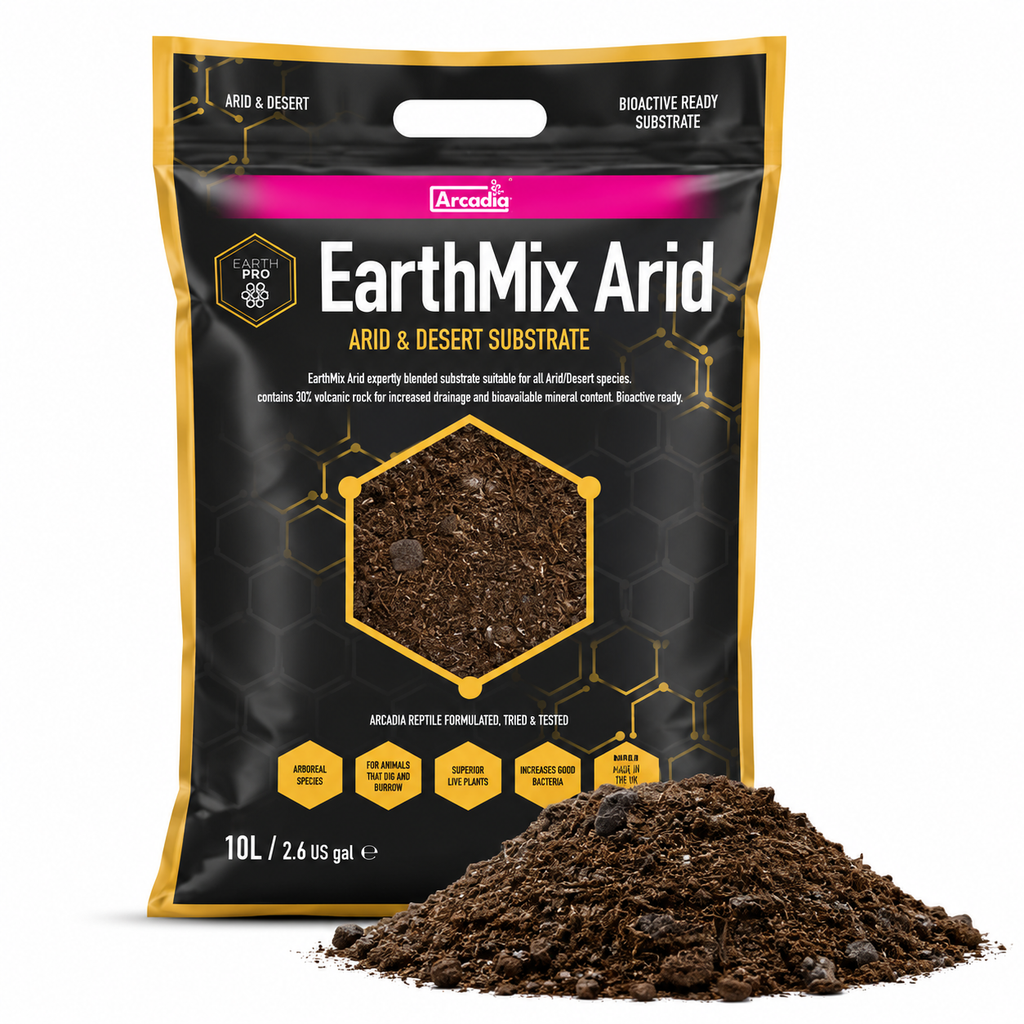 Arcadia Earth Mix Arid 10L Reptile Bio Active Vivarium Desert Soil Substrate