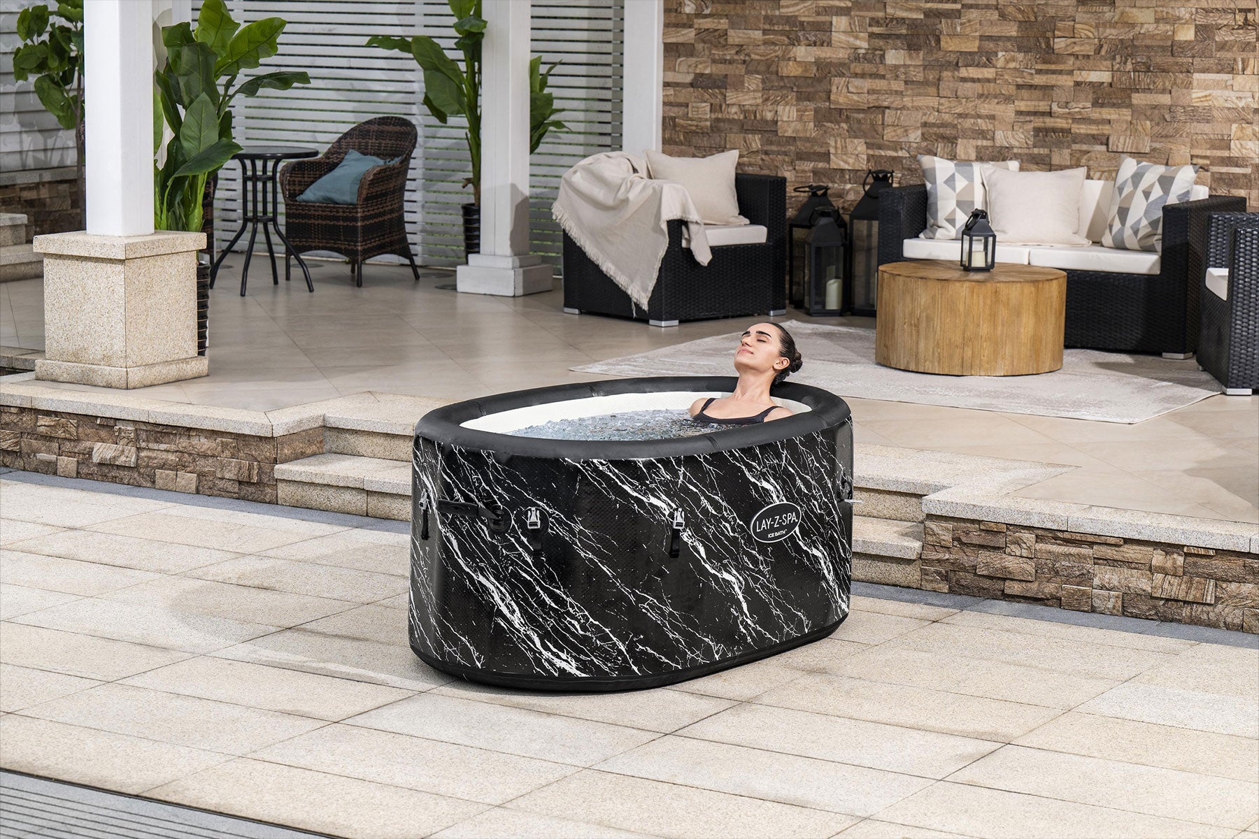 Glacial Dip™ Pro Ice Bath Cold Plunge Recovery Tub with Pump