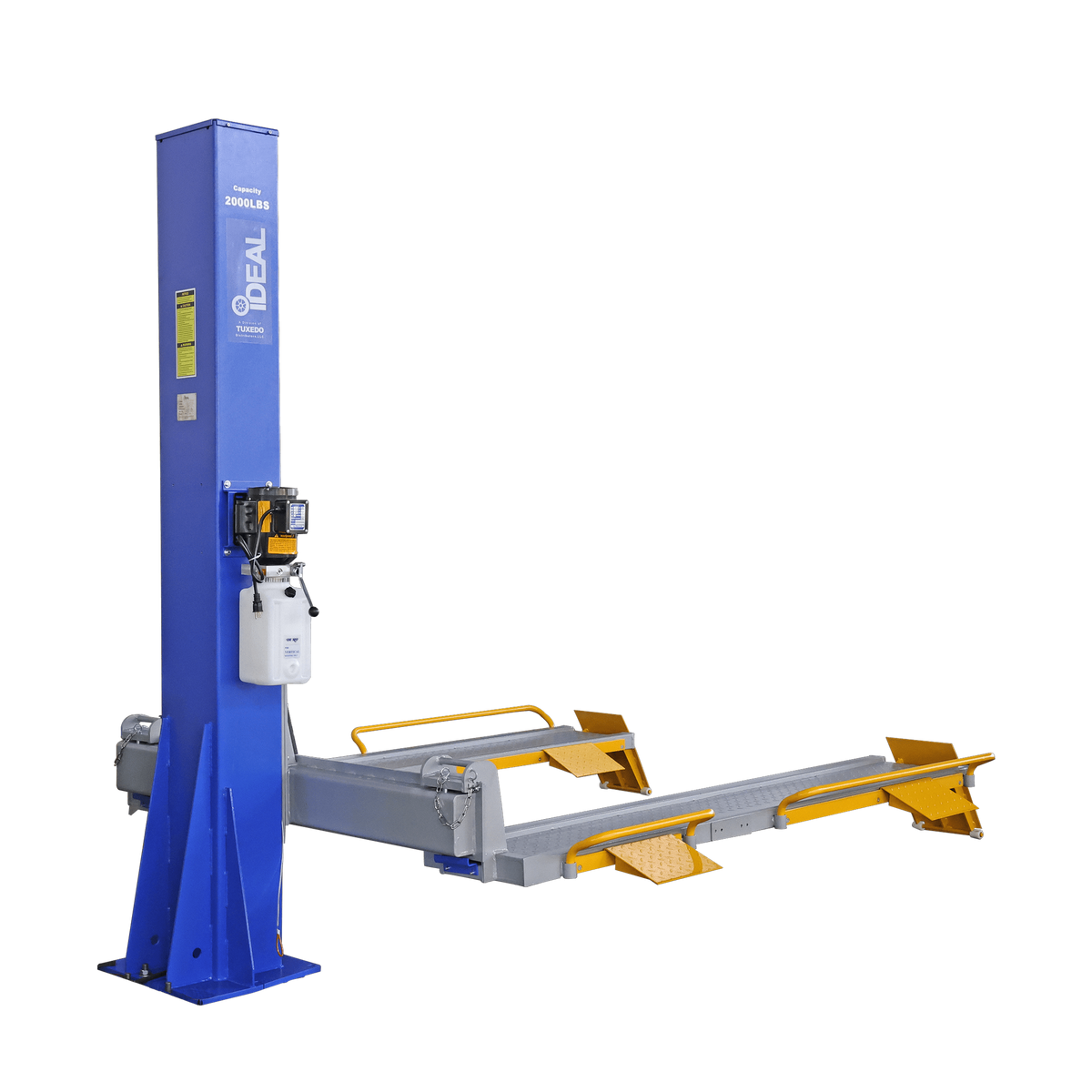 iDEAL SC-2K-UTV-X 2,000 lb Single-Column Multi-Use Lift for ATVs, UTVs, Golf Carts & Riding/Zero-Turn Mowers