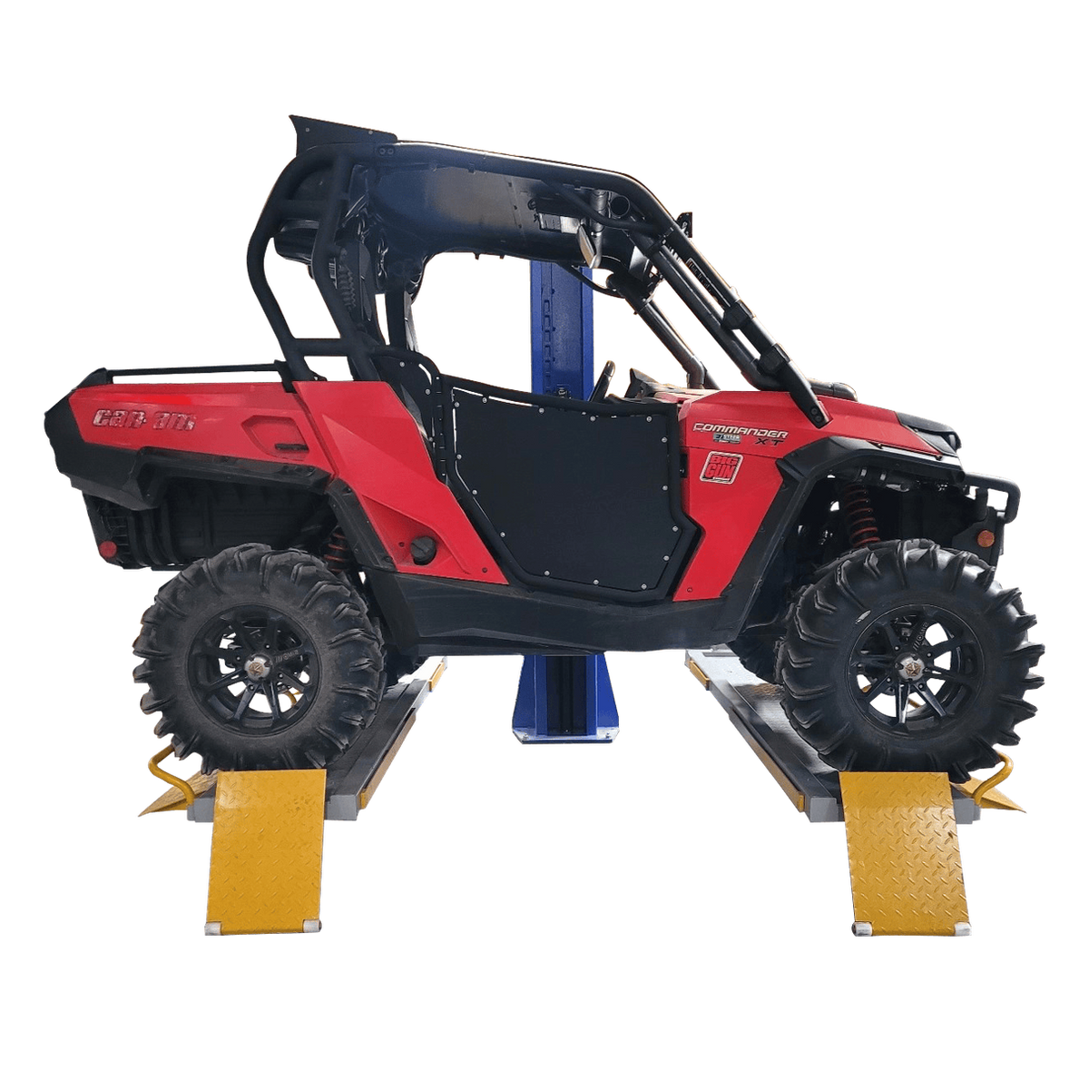 iDEAL SC-2K-UTV-X 2,000 lb Single-Column Multi-Use Lift for ATVs, UTVs, Golf Carts & Riding/Zero-Turn Mowers