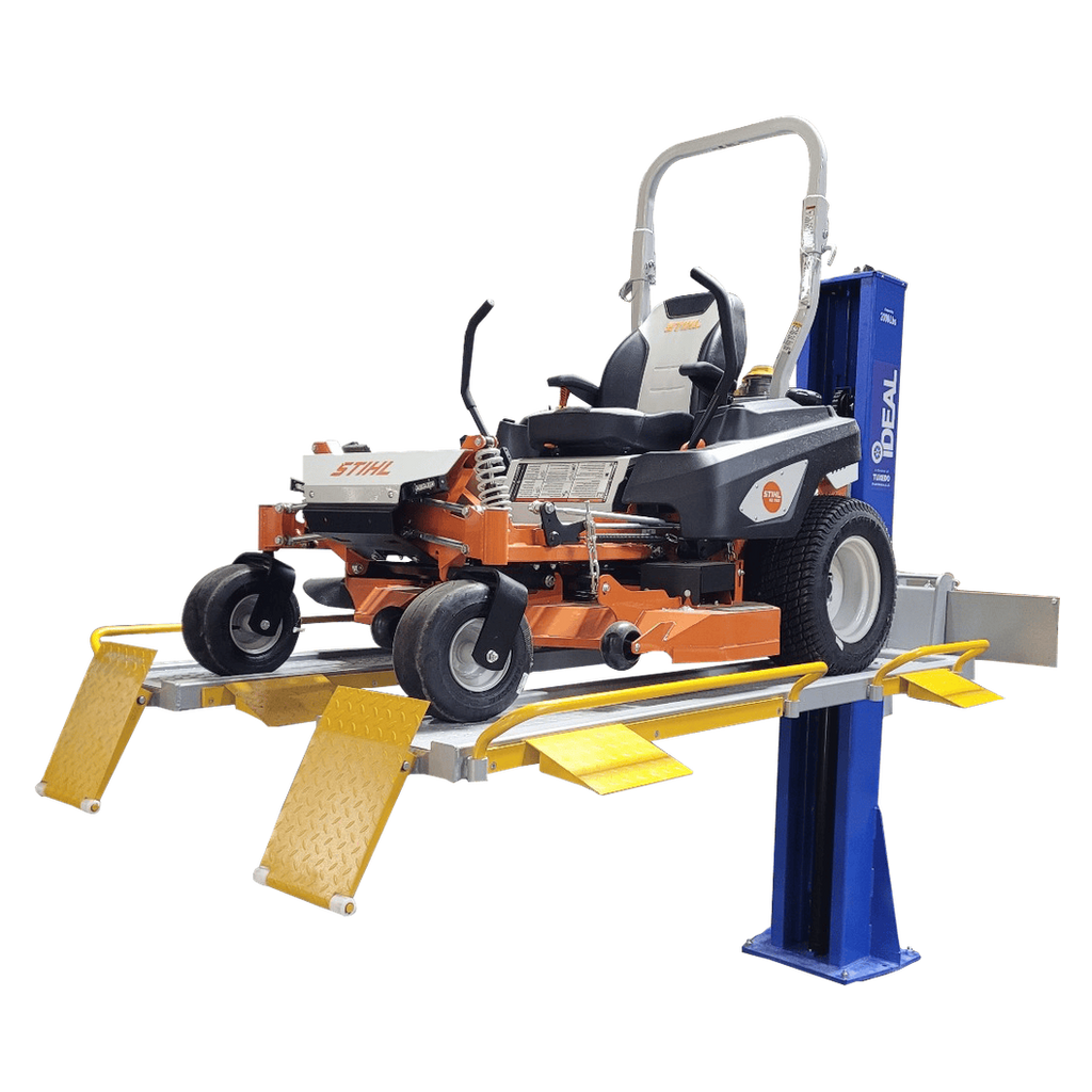iDEAL SC-2K-UTV-X 2,000 lb Single-Column Multi-Use Lift for ATVs, UTVs, Golf Carts & Riding/Zero-Turn Mowers
