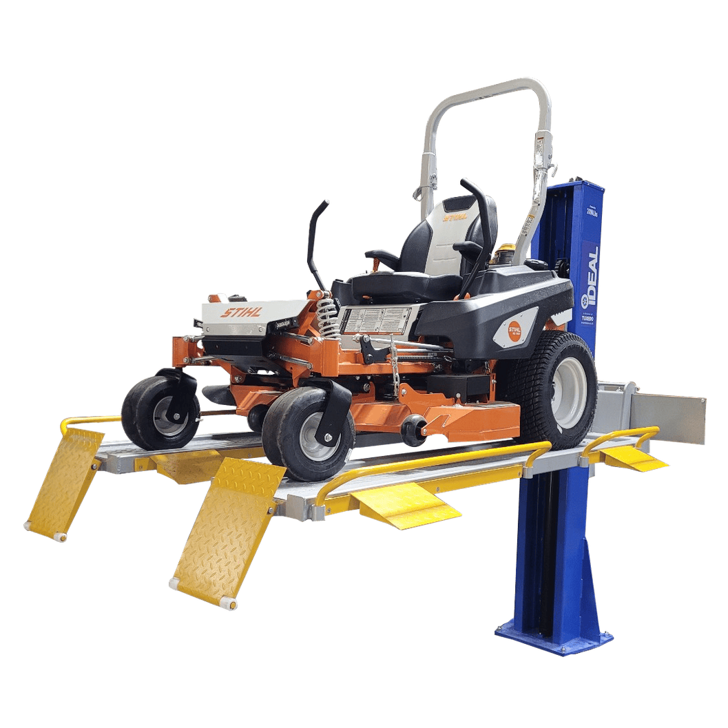 iDEAL SC-2K-UTV-X 2,000 lb Single-Column Multi-Use Lift for ATVs, UTVs, Golf Carts & Riding/Zero-Turn Mowers