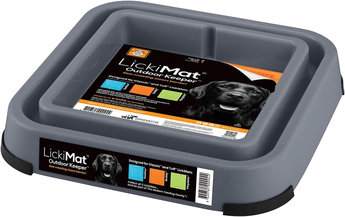 LickiMat Outdoor Keeper Dog Food Bowl Feeding Station Non Slip