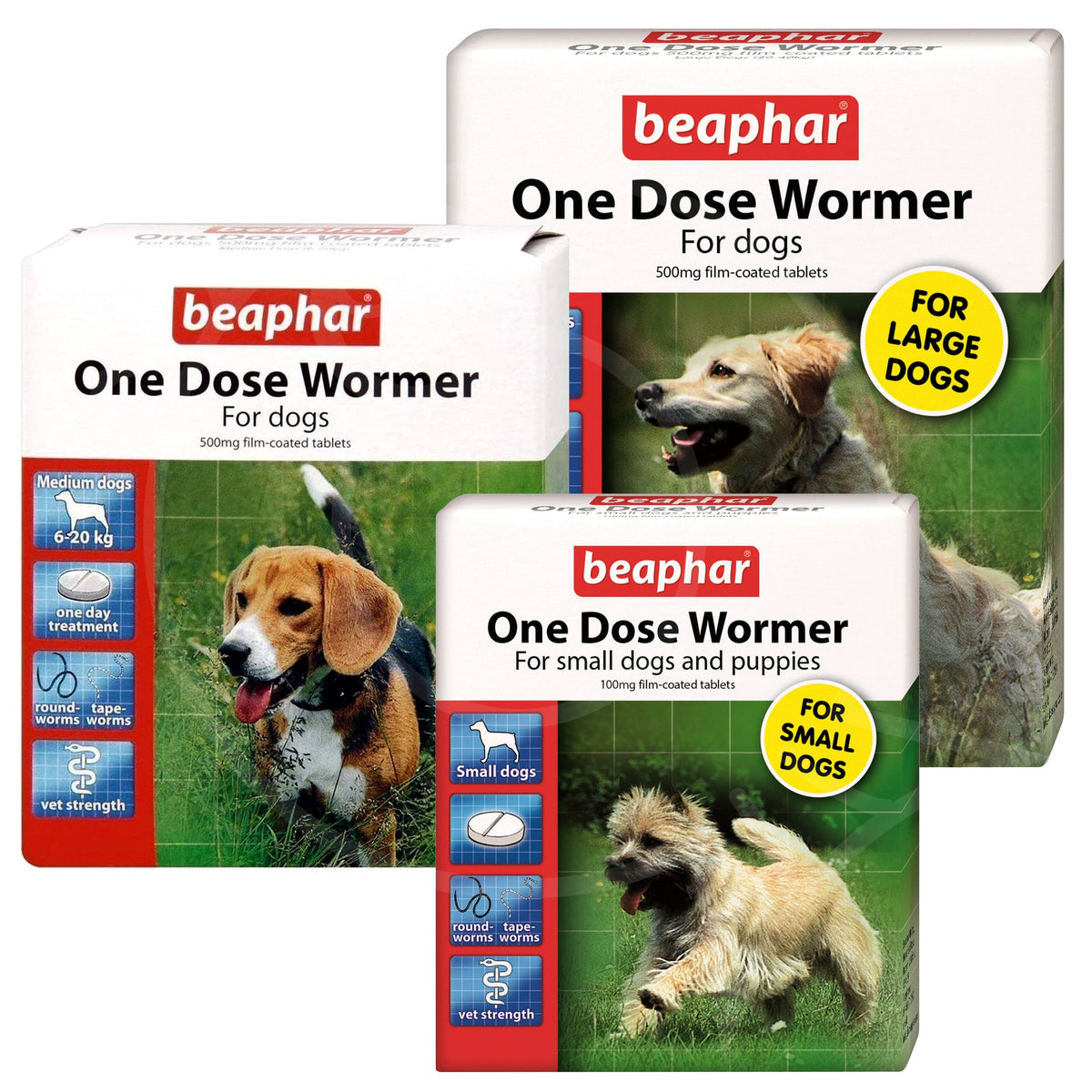 Beaphar Worming Tablets for All Dog Sizes