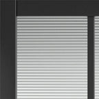 JB Kind Civic Black Reeded Horizontal Glazed Internal Door - All Sizes